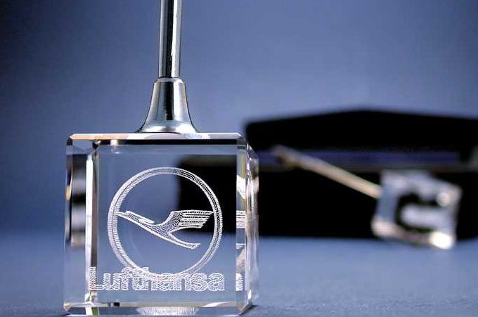 Glas Memohalter Glaswürfel Vorschaubild