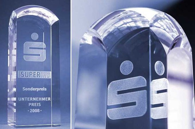 Glasquader RD 3D Gravur Vorschaubild