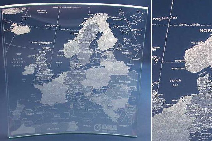 Glasschale mit Gravur Vorschaubild
