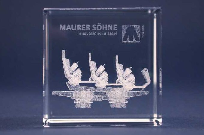 Glaswürfel Gravur Vorschaubild