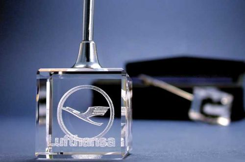 Glas Memohalter Glaswürfel Vorschaubild