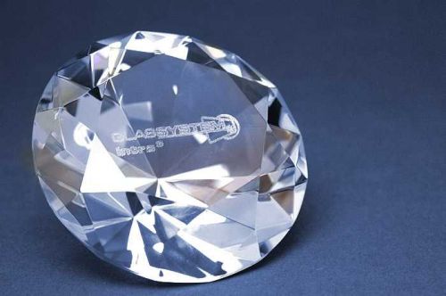 Glasdiamant mit Gravur Vorschaubild